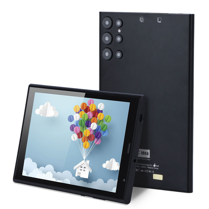 ไอเดีย C 8 นิ้ว แอนดรอยด์ แท็บเล็ต PC 8GB RAM 512GB ROM Quad Core 800*1280 แท็บเล็ต HD พร้อม WIFI/SIM Card CM822 (สีดํา)