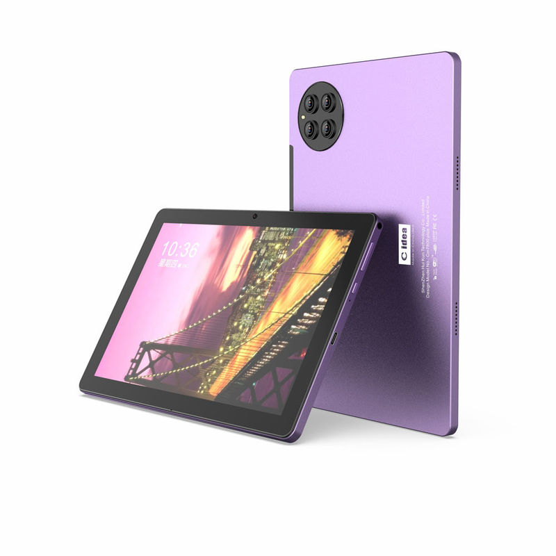 ไอเดีย C 10 นิ้ว แท็บเล็ต PC 8 Core CPU 8GB RAM 512GB Storage กล้องสองตัว แท็บเล็ตผู้ใหญ่สีม่วง พร้อมคีย์บอร์ด CM7800