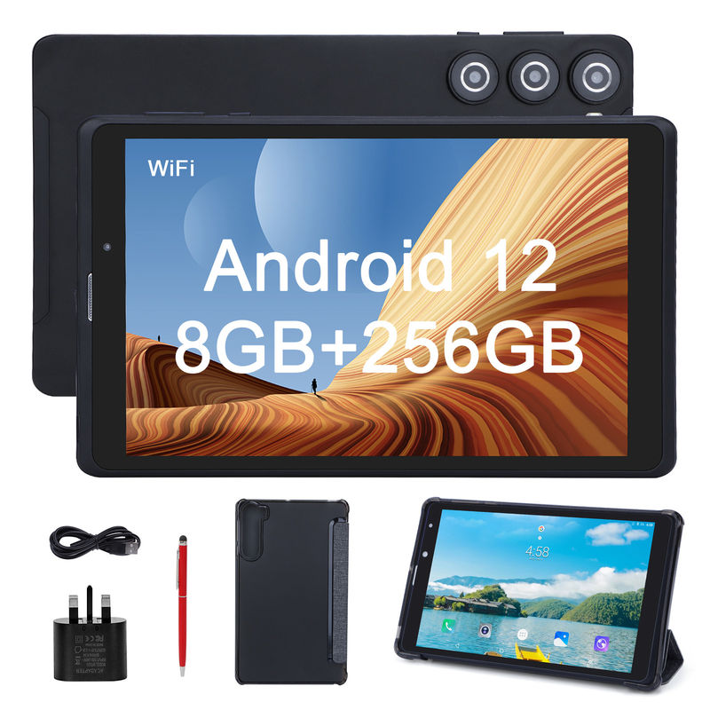 ไอเดียซี ผู้ใหญ่ สีดํา แอนดรอยด์ 8 นิ้ว แท็บเล็ต PC CM835 MTK ชิป 256GB ที่เก็บของขนาดใหญ่ รองรับ GPS