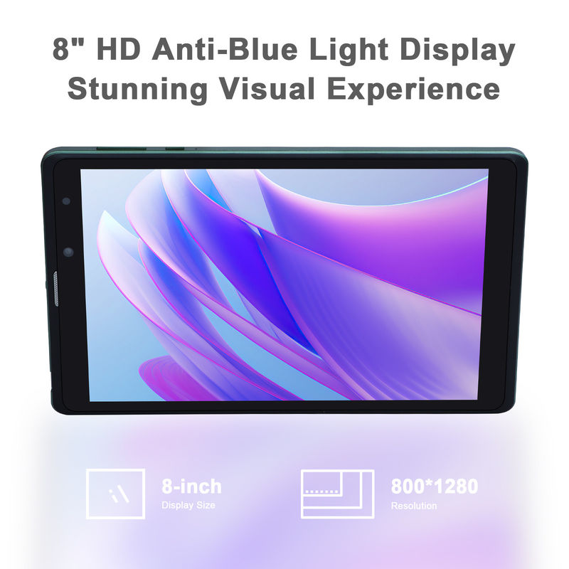 ไอเดียซี ซิม สนับสนุน แท็บเล็ตสีเขียว PC 8GB RAM 256GB ROM 800x1280 IPS HD Screen Display Tablet With Case CM835