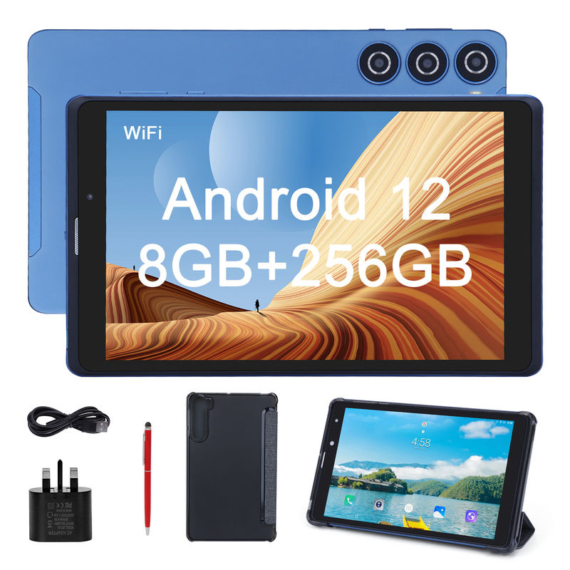 C Idea Blue 8 นิ้ว แท็บเล็ต PC ที่เก็บของขนาดใหญ่ กล้องสองตัว แท็บเล็ตโลหะสําหรับการอ่าน ดู