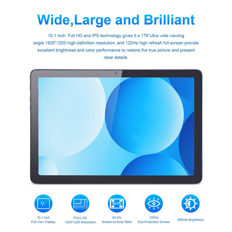 C Idea แท็บเล็ต Android พร้อมกล้องคู่ 6000mAh แท็บเล็ต P1200 ขนาด 10.1 นิ้ว ที่ได้รับการรับรองจาก Google