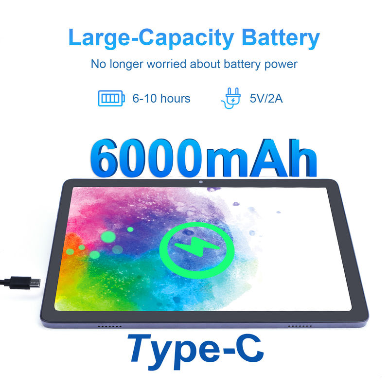 C Idea แท็บเล็ต Android พร้อมกล้องคู่ 6000mAh แท็บเล็ต P1200 ขนาด 10.1 นิ้ว ที่ได้รับการรับรองจาก Google