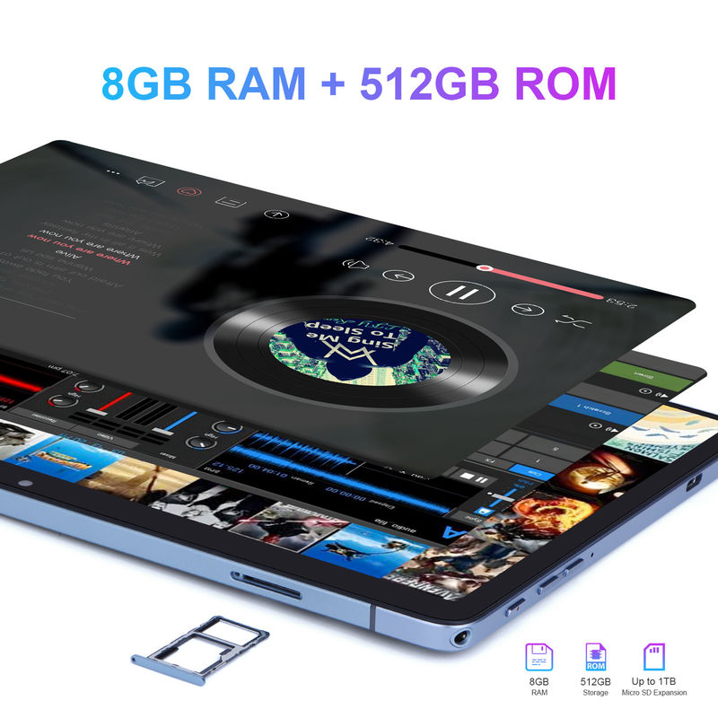 ไอเดียซี ซิม สนับสนุนยาวนาน 512GB ที่เก็บของ 10 นิ้ว แท็บเล็ต PC สําหรับโรงเรียน CM8500