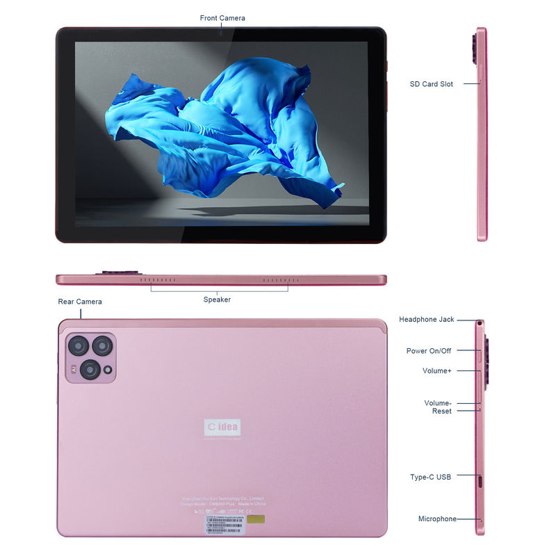 ไอเดียซี แอนดรอยด์ 12 แท็บเล็ต 10 นิ้ว แรม 8GB 256GB โรม โมเดล CM8000PLUS Pink