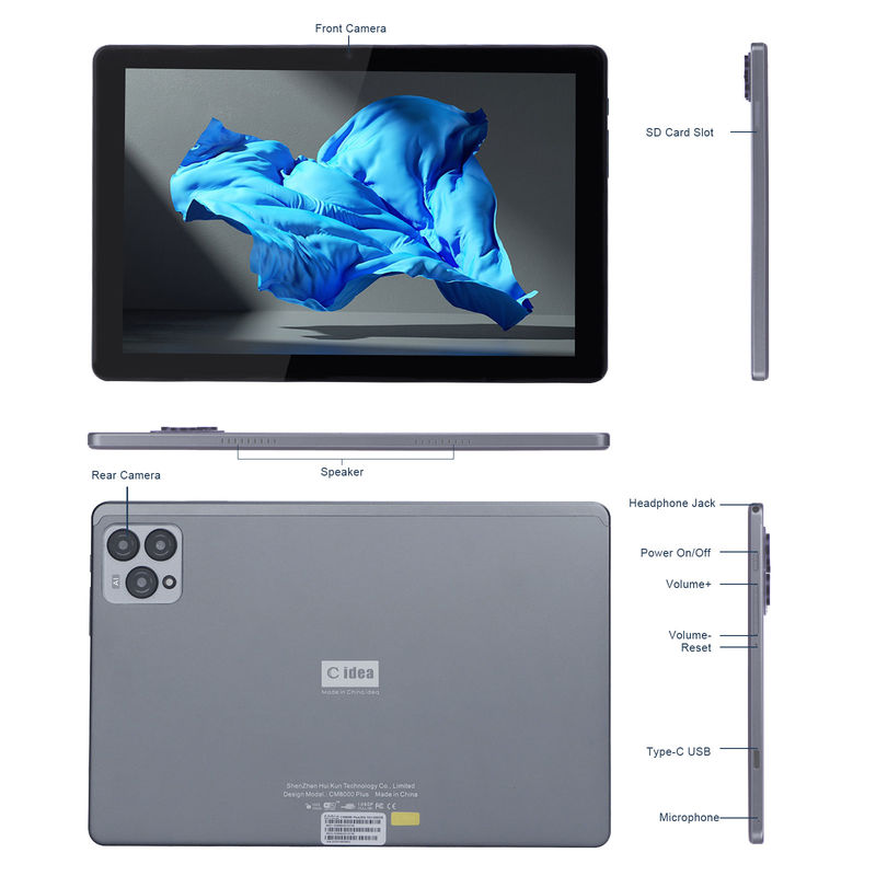 ไอเดีย C 10 นิ้ว แอนดรอยด์ 12 แท็บเล็ต 8GB แรม 256GB โรม รุ่น CM8000PLUS สีเทา