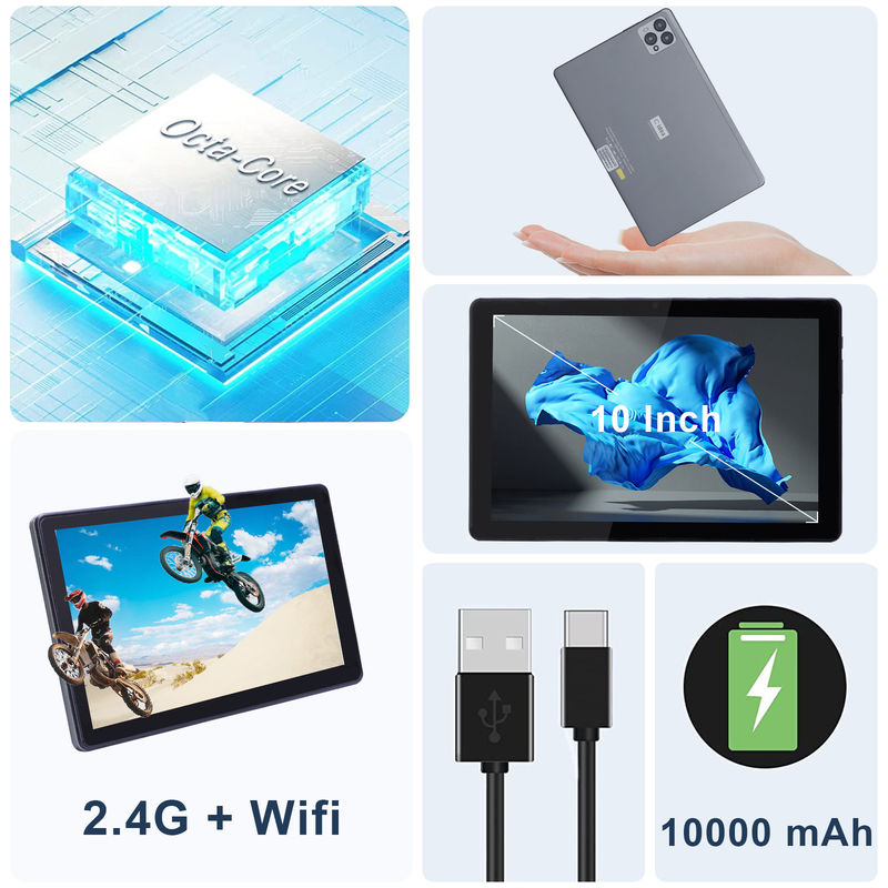 ไอเดีย C 10 นิ้ว แอนดรอยด์ 12 แท็บเล็ต 8GB แรม 256GB โรม รุ่น CM8000PLUS สีเทา