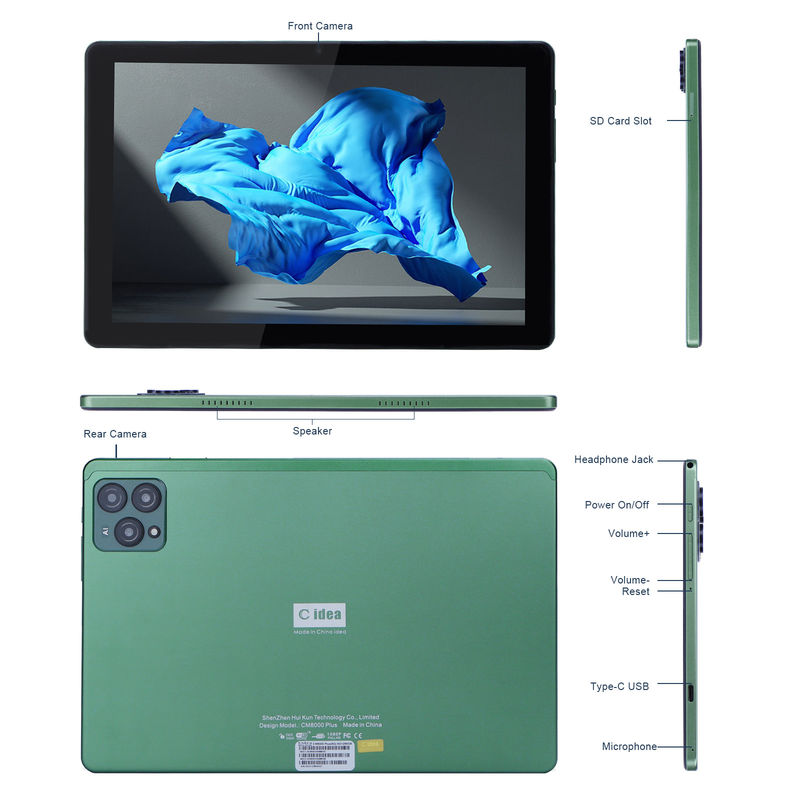ไอเดีย C 10 นิ้ว แอนดรอยด์ 12 แท็บเล็ต 8GB แรม 256GB โรม รุ่น CM8000PLUS เขียว