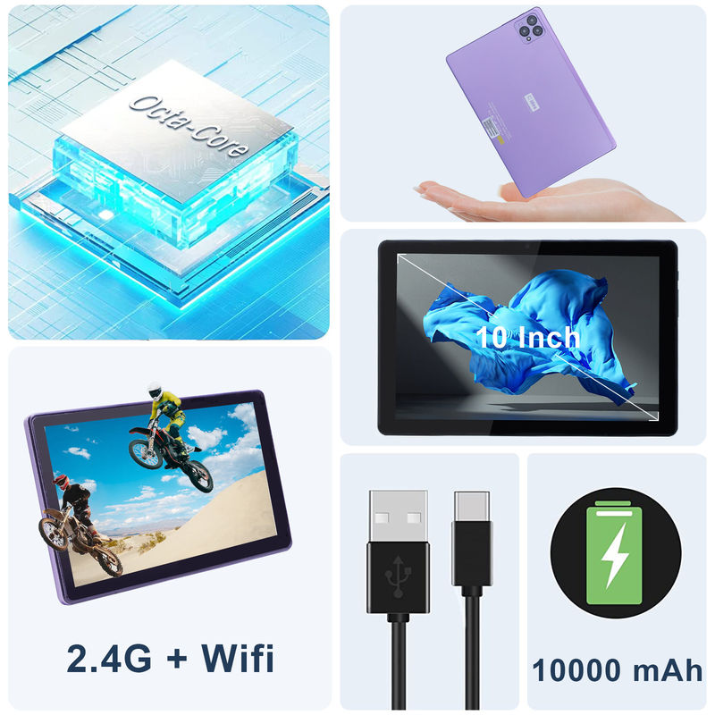 ไอเดีย C 10 นิ้ว แอนดรอยด์ 12 แท็บเล็ต แรม 8GB 256GB โรม โมเดล CM8000PLUS สีม่วง