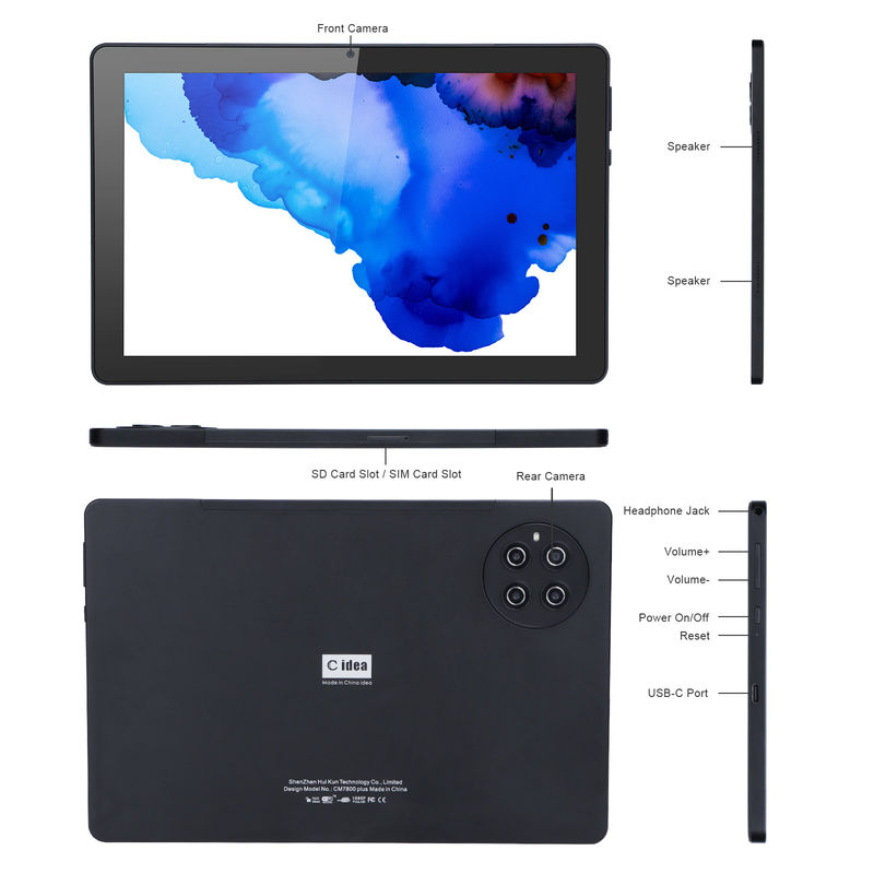 ไอเดียซี 9.7 นิ้ว แอนดรอยด์ 12 แท็บเล็ต 8GB แรม 512GB โรม รุ่น CM7800 สีดํา