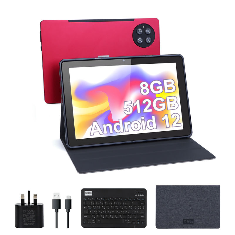 ไอเดียซี 9.7 นิ้ว แอนดรอยด์ 12 แท็บเล็ต 8GB แรม 512GB โรม รุ่น CM7800 สีแดง