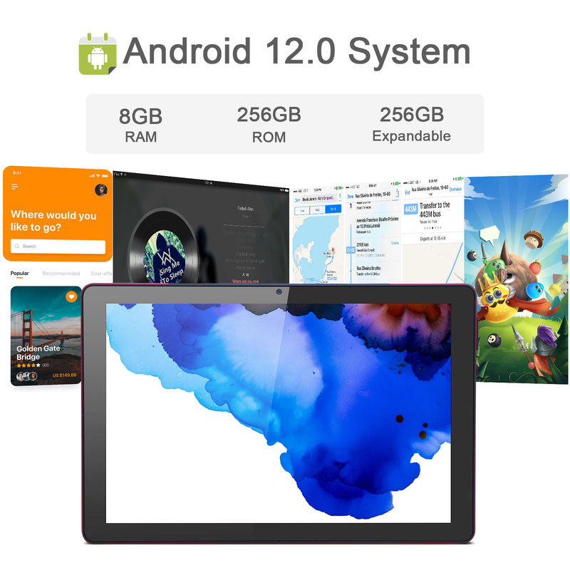 ไอเดียซี 9.7 นิ้ว แอนดรอยด์ 12 แท็บเล็ต 8GB แรม 512GB โรม รุ่น CM7800 สีแดง
