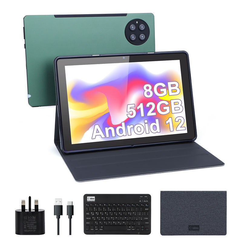 ไอเดียซี 9.7 นิ้ว แอนดรอยด์ 12 แท็บเล็ต 8GB แรม 512GB โรม รุ่น CM7800 สีเขียว