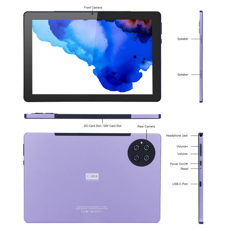 ไอเดียซี 9.7 นิ้ว แอนดรอยด์ 12 แท็บเล็ต 8GB แรม 512GB โรม รุ่น CM7800 สีม่วง