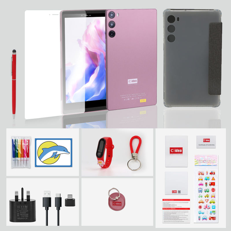 C Idea แอนดรอยด์ 12 แท็บเล็ต 6GB แรม 128GB โรม พร้อมซิม แท็บเล็ต 7 นิ้ว PC สําหรับนักเรียน CM525 สีชมพู