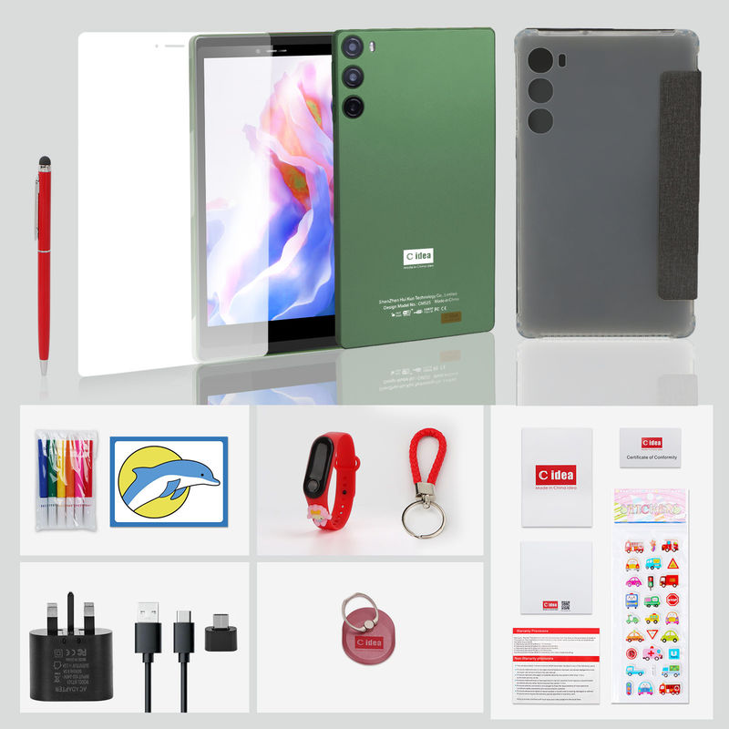 C Idea แท็บเล็ตจอสัมผัสขนาด 7 นิ้ว พร้อมซิม สําหรับนักเรียน CM525 สีเขียว