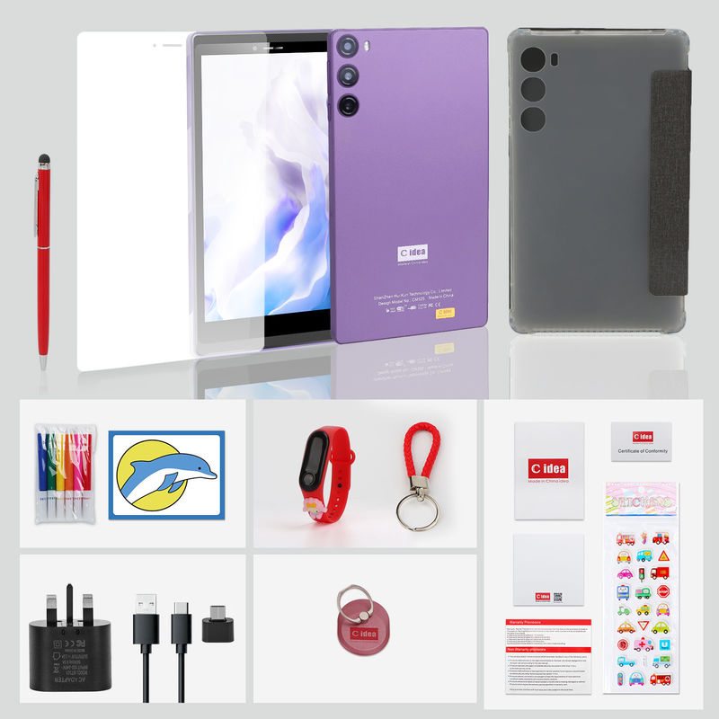 ไอเดีย C 7 นิ้ว 6+128GB แท็บเล็ต Android ขนาด 6000mAh พร้อม SIM สําหรับนักเรียน CM525 สีม่วง