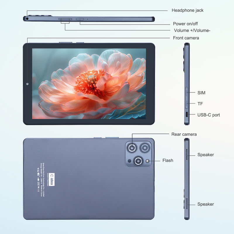 ไอเดีย C แท็บเล็ต 9 นิ้ว Android 12 แรม 8GB ROM 512GB 5MP+8MP แท็บเล็ต WIFI กล้องคู่ พร้อม SIM CM915 (สีเทา)