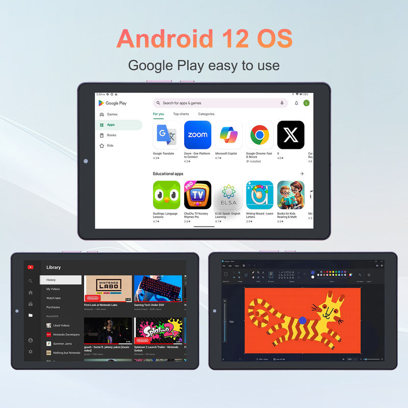 ไอเดีย C แท็บเล็ต 9 นิ้ว แอนดรอยด์ 12 แรม 8GB โรม 512GB โรม 5MP+8MP แท็บเล็ต WIFI กล้องคู่ พร้อม SIM CM915 (สีชมพู)