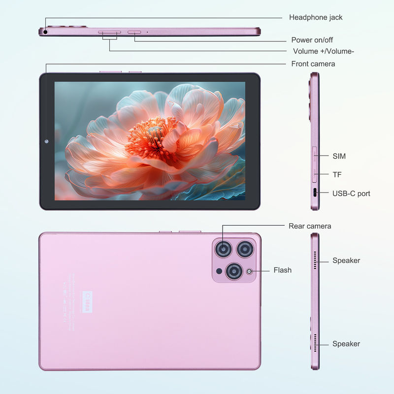 ไอเดีย C แท็บเล็ต 9 นิ้ว แอนดรอยด์ 12 แรม 8GB โรม 512GB โรม 5MP+8MP แท็บเล็ต WIFI กล้องคู่ พร้อม SIM CM915 (สีชมพู)