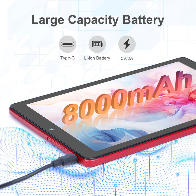 ไอเดีย C 9 นิ้ว แท็บเล็ต PC WIFI 2.4G/5G 800x1280 IPS Screen แอนดรอยด์ แท็บเล็ต โทรศัพท์สนับสนุนการโทรด้วยกล้องคู่ ((แดง)
