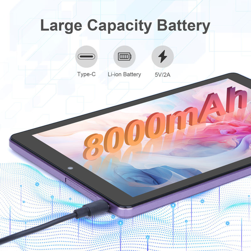 ไอเดีย C 9 นิ้ว แท็บเล็ต PC WIFI 2.4G/5G 800x1280 IPS Screen แอนดรอยด์ แท็บเล็ต โทรศัพท์สนับสนุนการโทรด้วยกล้องคู่ ((สีม่วง)