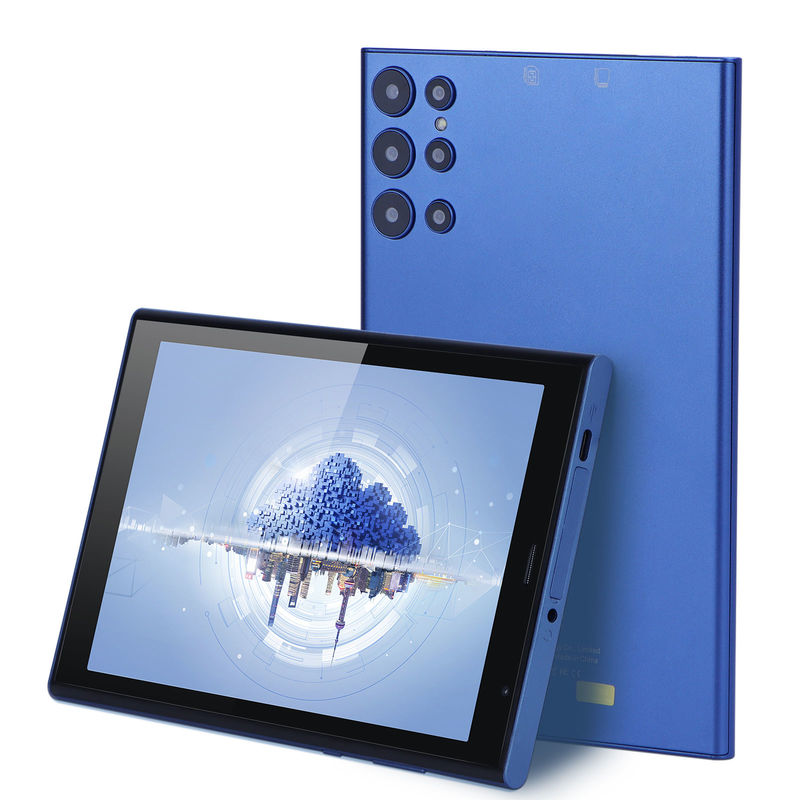 ไอเดีย C 8 นิ้ว แอนดรอยด์ แท็บเล็ต PC 8GB RAM 512GB ROM Quad Core 800*1280 แท็บเล็ต HD พร้อม WIFI/SIM Card CM822 (สีน้ําเงิน)