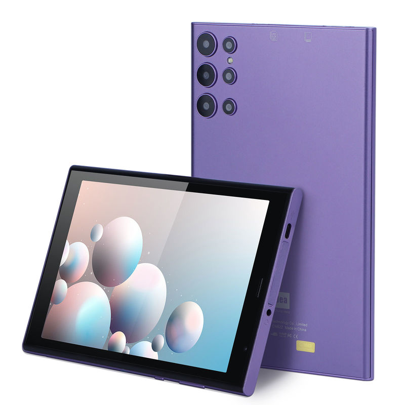 ไอเดีย C 8 นิ้ว แอนดรอยด์ แท็บเล็ต PC 8GB RAM 512GB ROM Quad Core 800*1280 แท็บเล็ต HD พร้อม WIFI/SIM Card CM822 (สีม่วง)