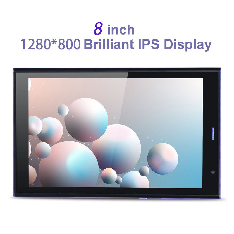 ไอเดีย C 8 นิ้ว แอนดรอยด์ แท็บเล็ต PC 8GB RAM 512GB ROM Quad Core 800*1280 แท็บเล็ต HD พร้อม WIFI/SIM Card CM822 (สีม่วง)