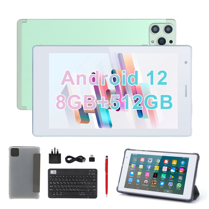 ไอเดีย C แท็บเล็ตสมาร์ท Android ขนาด 7 นิ้ว 8+512GB แท็บเล็ต WiFi Quad Core HD Touch Screen CM513 ((สีเขียว)