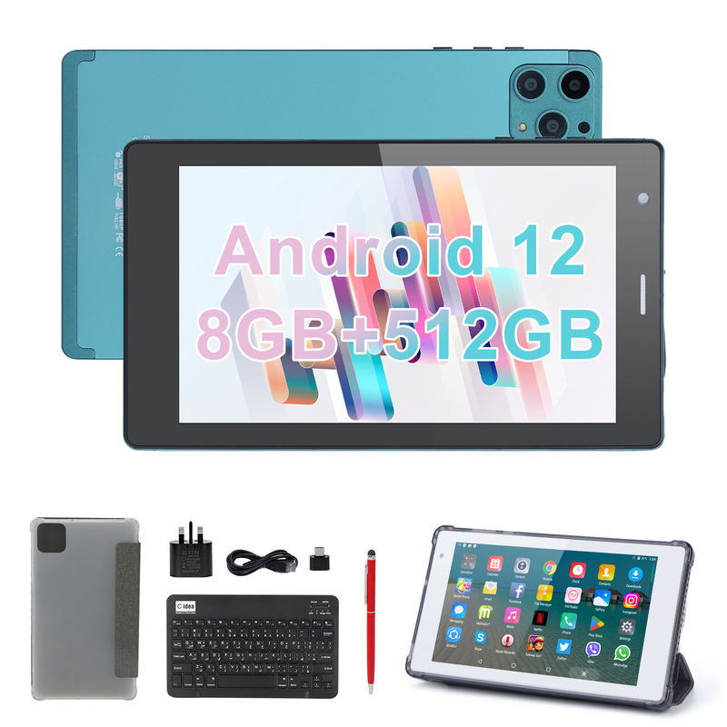 ไอเดีย C แท็บเล็ตสมาร์ท Android ขนาด 7 นิ้ว 8+512GB แท็บเล็ต Quad Core WiFi HD Touch Screen CM513 ((สีฟ้า)