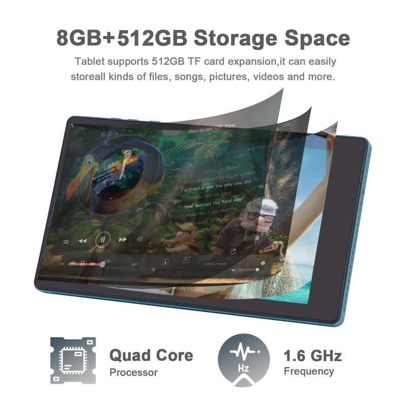 ไอเดีย C แท็บเล็ตสมาร์ท Android ขนาด 7 นิ้ว 8+512GB แท็บเล็ต Quad Core WiFi HD Touch Screen CM513 ((สีฟ้า)