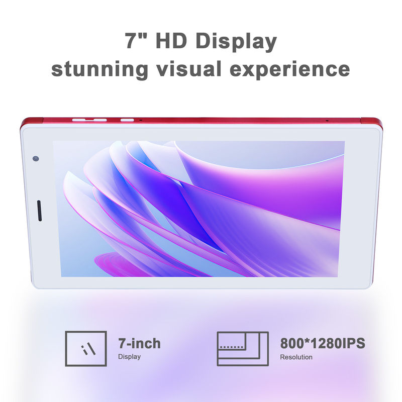 ไอเดีย C แท็บเล็ตสมาร์ท Android ขนาด 7 นิ้ว 8+512GB แท็บเล็ต Quad Core WiFi HD Touch Screen CM513 ((แดง)