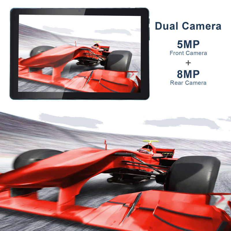 ไอเดียซี 256ROM 10 Inch Tablet PC คล้องคู่ 5MP + 8MP Quad Core กับคีย์บอร์ด Case CM7000 สีฟ้า
