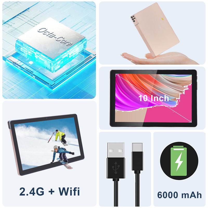 ซี ไอเดีย แท็บเล็ต PC ขนาด 10 นิ้ว แอนดรอยด์ 12 แท็บเล็ต 6GB แรม 256GB โรม 6000mAh แบตเตอรี่ IPS HD ทัชสกรีน CM7000PLUS