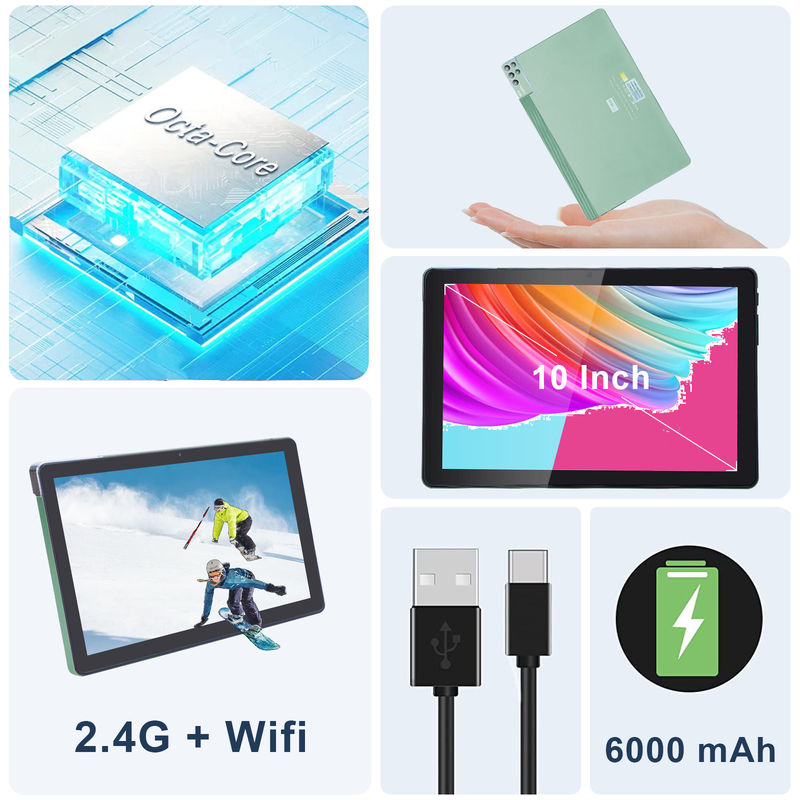 ไอเดีย C 6+256GB 800x1280 IPS แท็บเล็ต 10 นิ้ว PC With Case Quad Core Dual 5MP+8MP กล้อง HD IPS จอ CM7000