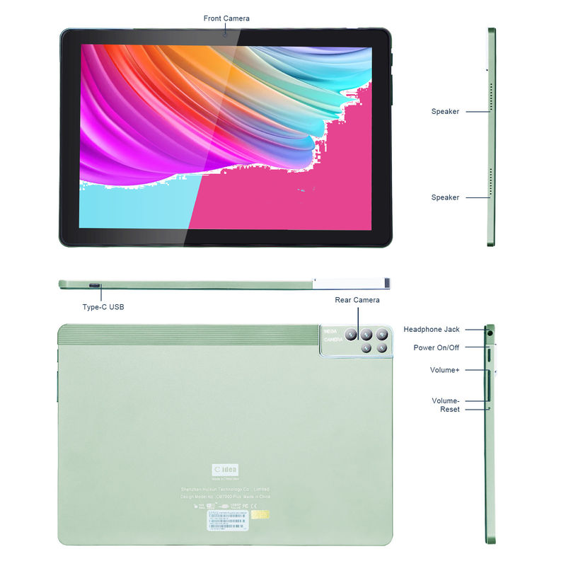 ไอเดีย C 6+256GB 800x1280 IPS แท็บเล็ต 10 นิ้ว PC With Case Quad Core Dual 5MP+8MP กล้อง HD IPS จอ CM7000
