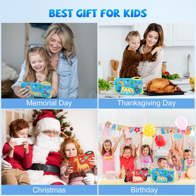 C Idea Android 13 Kids Tablet 4+32GB แท็บเล็ตการศึกษาสําหรับนักเรียน กล้องคู่ CM92
