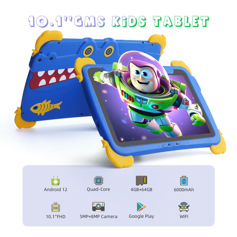 ไอเดียซี เด็กแท็บ 10.1 นิ้ว แอนดรอยด์ 12 แท็บเล็ตสําหรับเด็ก 4GB แรม 64GB โรม ป้องกันตา หน้าจอสัมผัส P1150