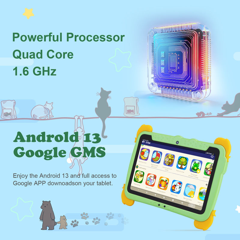 ไอเดีย C 10.1 นิ้ว เด็ก แท็บเล็ตคอมพิวเตอร์ ด้วยกรอบป้องกันตา ips HD Screen Pre-Install IWAWA P1150