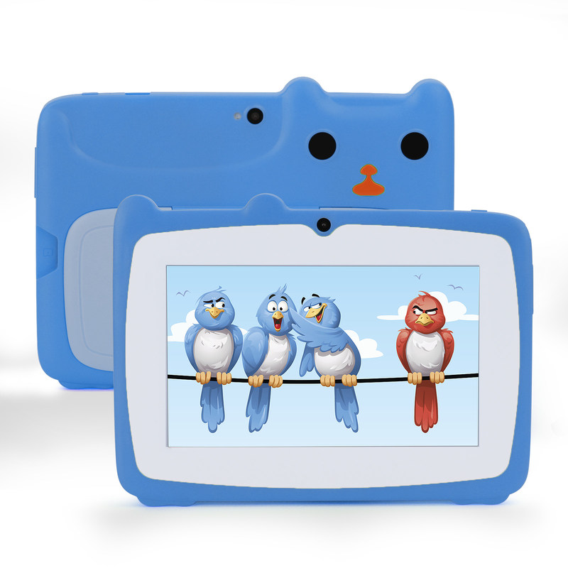 ไอเดีย C การศึกษาแท็บเล็ต Kidspad 7 นิ้ว พร้อมกระเป๋าเด็ก 4GB + 64GB Quad Core 600 X 1024 IPS CM80 สีน้ําเงิน