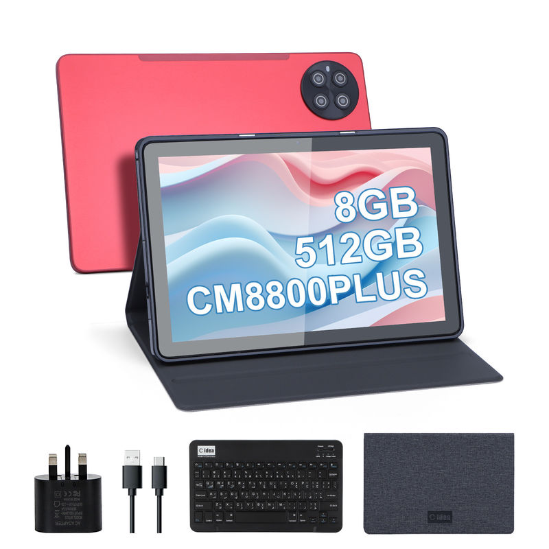 C Idea 10.1 นิ้ว IPS Screen สมาร์ทแท็บเล็ต PC สําหรับนักเรียน ด้วยคีย์บอร์ด CM8800plus