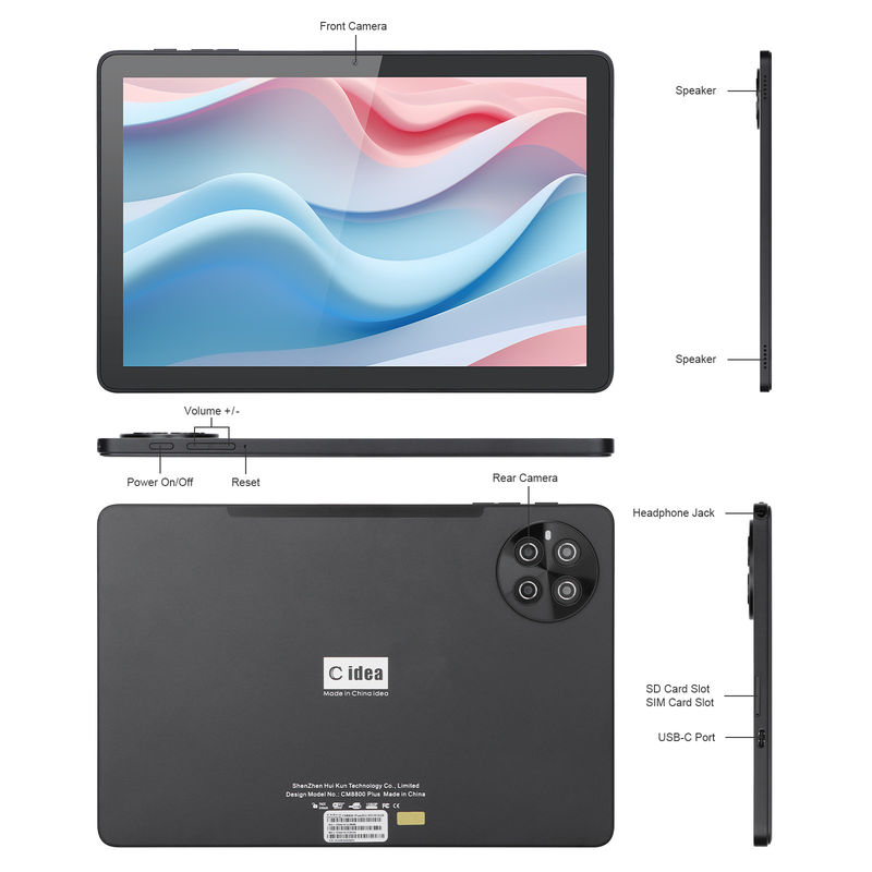 C ไอเดีย แรม 8GB ROM 512GB WiFi แอนดรอยด์ แท็บเล็ต PC แท็บเล็ตด้วยการสนับสนุน SIM CM8800plus