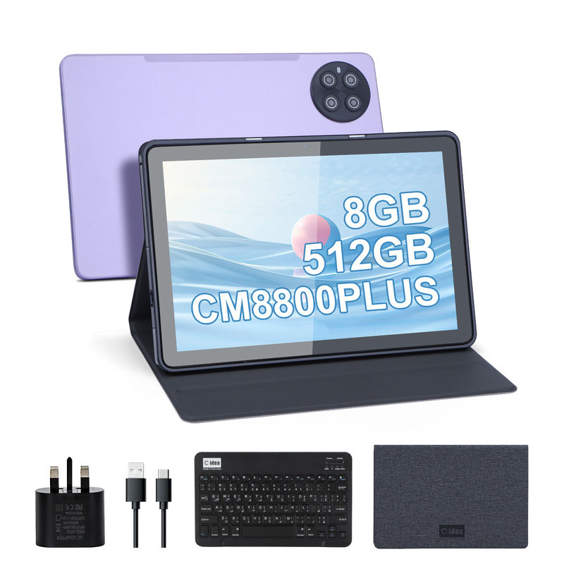 ไอเดีย C 10.1 นิ้ว แท็บเล็ตยาวนาน 512GB ที่เก็บของ แท็บเล็ตการศึกษาสําหรับโรงเรียน CM8800plus