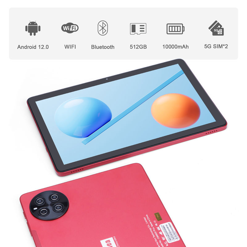 C idea Kids Tablet พร้อม RAM 8GB ROM 512GB แอนดรอยด์ แท็บเล็ต PC พร้อมคีย์บอร์ด CM8800plus