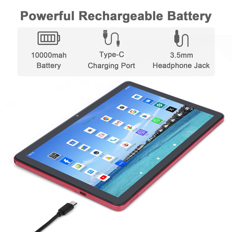 C idea Kids Tablet พร้อม RAM 8GB ROM 512GB แอนดรอยด์ แท็บเล็ต PC พร้อมคีย์บอร์ด CM8800plus