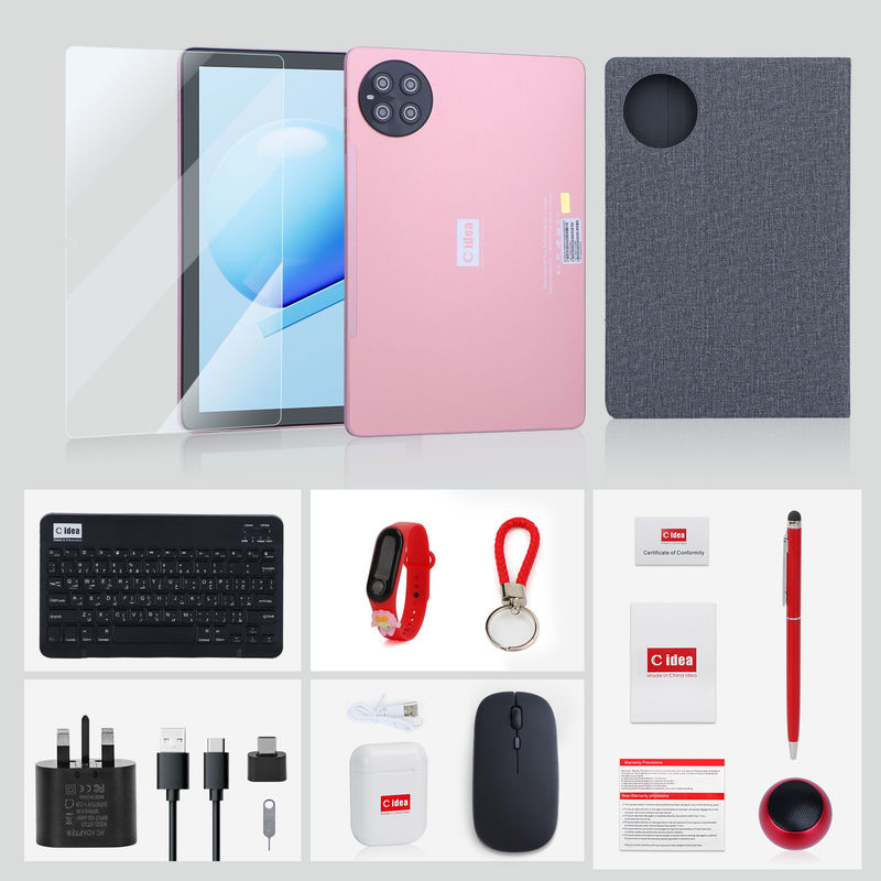ไอเดียซี 10.1 นิ้ว 5G WiFi ทัชสครีนแท็บเล็ตสําหรับนักเรียนที่มีคีย์บอร์ด CM8800plus