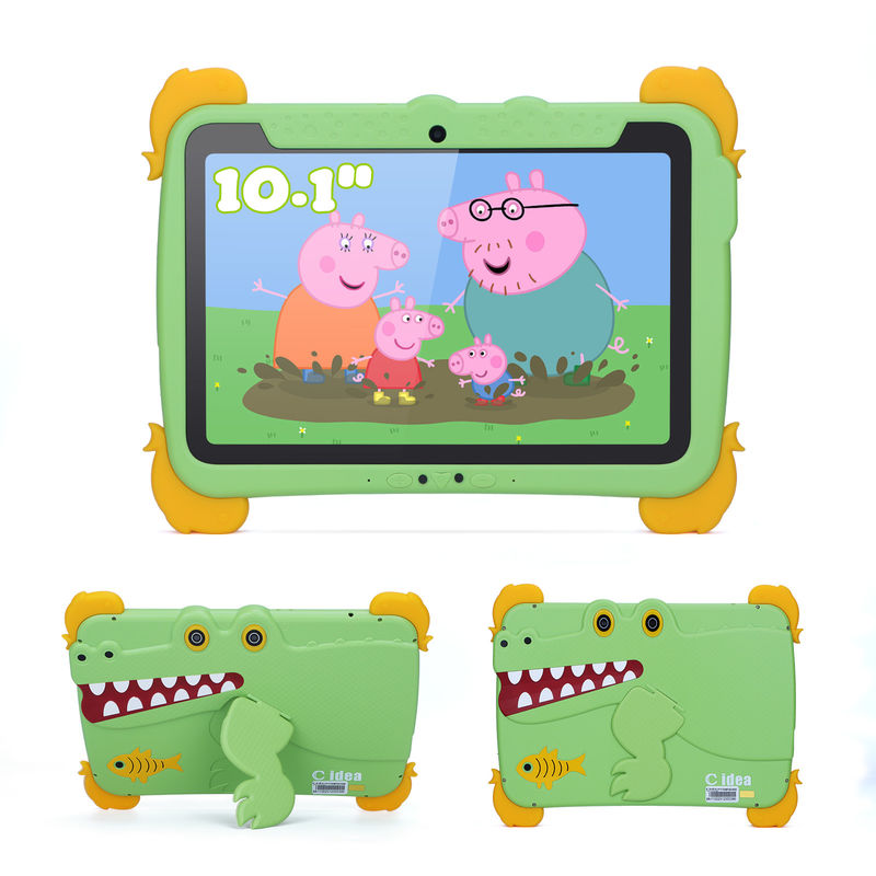 ไอเดีย C 10.1 นิ้ว เด็ก แท็บเล็ตคอมพิวเตอร์ด้วยกรอบป้องกันตา IPS HD Screen สําหรับการศึกษา การเรียนรู้ P1100