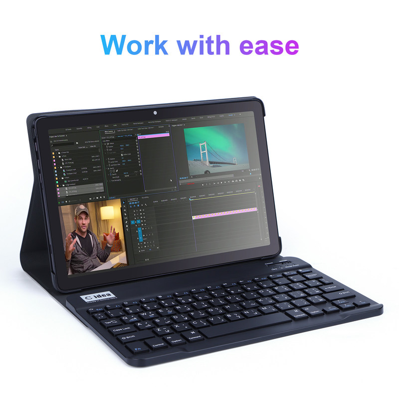 ไอเดียซี ซิม รองรับ 8GB แรม 512GB 10 นิ้ว แท็บเล็ต PC พร้อมคีย์บอร์ดสําหรับนักเรียน CM8500
