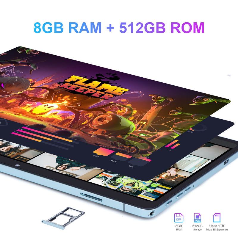 ไอเดีย C 10.1 นิ้ว สมาร์ทแท็บเล็ต 10000mAh แบตเตอรี่ 8GB + 512GB พร้อมคีย์บอร์ดบลูทูธ และ SIM รองรับการศึกษาการเรียนรู้